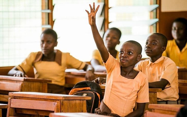 Ghanaian students in the classroom